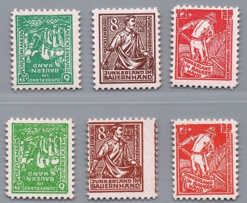 Alliierte Besetzung - SBZ Michel-Nr. 23 - 25 a + b postfrisch