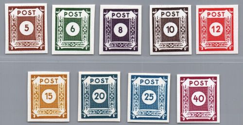 Alliierte Besetzung - SBZ Michel-Nr. 42 A - 50 A postfrisch