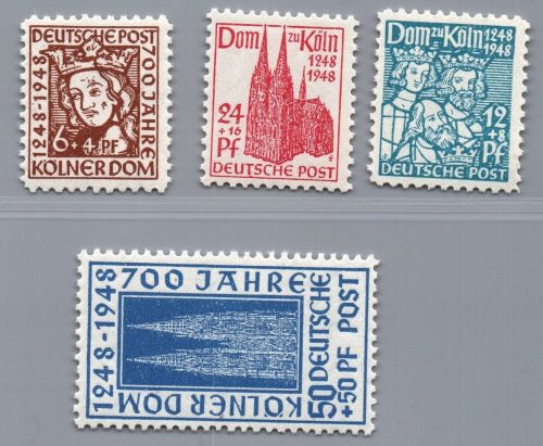 Alliierte Besetzung Bizone Michel-Nr. 69 - 72 postfrisch
