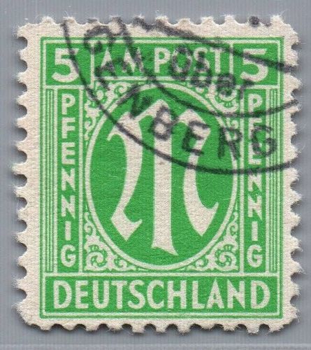 Alliierte Besetzung Bizone Michel-Nr. 12 gestempelt