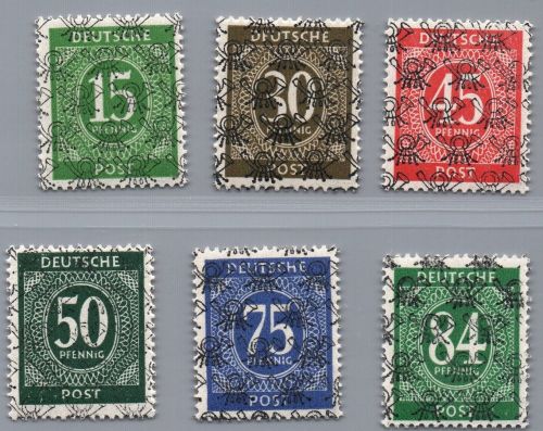 Alliierte Besetzung Bizone Michel-Nr. Lot aus 58 II / 68 II postfrisch geprüft