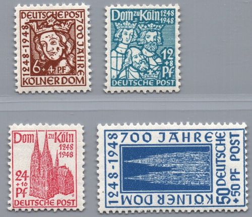 Alliierte Besetzung Bizone Michel-Nr. 69 - 72 postfrisch