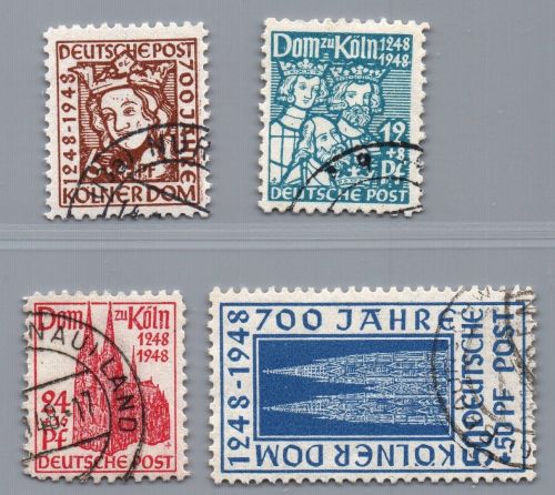 Alliierte Besetzung Bizone Michel-Nr. 69 - 72 gestempelt