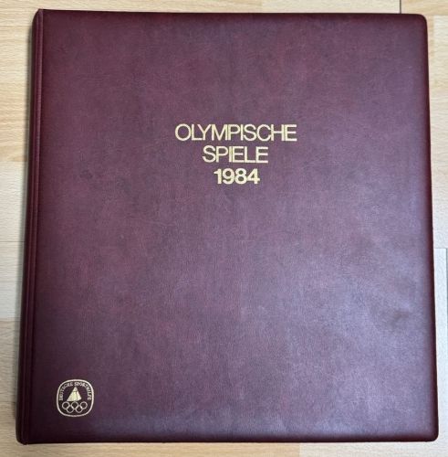 Olympische Spiele 1984 Sammlung im Ringbinder 53 Seiten