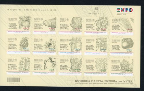 Italien Michel Nummer 3806 - 3820 Folienbogen postfrisch