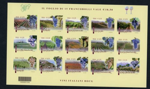 Italien Michel Nummer 3507 - 3521 Folienbogen postfrisch