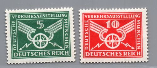 Dt. Reich Michel Nummer 370x + 371x ,ungebraucht mit Falz