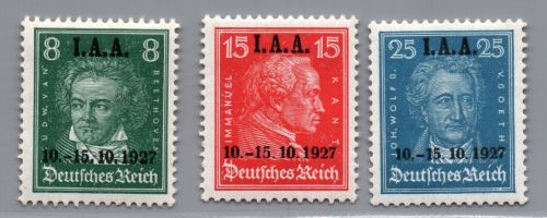 Deutsches Reich Michel Nr. 407 - 409 ungebraucht Falz