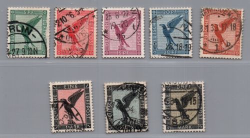 Deutsches Reich Michel-Nr. 378 - 384 gestempelt