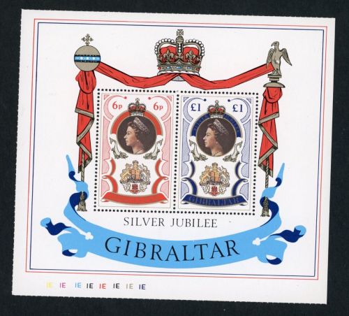 Gibraltar Block Nummer 3 postfrisch