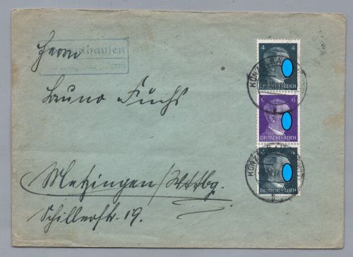 Brief Dt. Reich MiNr S 291 - Künzelsau nach Metzingen 1944