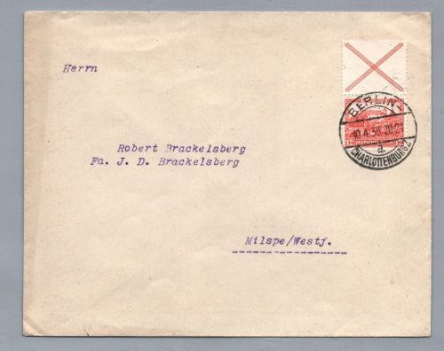 Brief Dt. Reich MH Zusammendruck MiNr S100 - Berlin nach Milspe 1933
