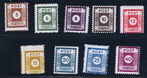 SBZ Michel Nr. 42D - 50D ungebraucht Falz