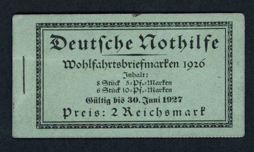 Deutsches Reich Markenheftchen 23.1 postfrisch vollständig