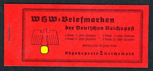 Deutsches Reich Markenheftchen 46 postfrisch vollständig