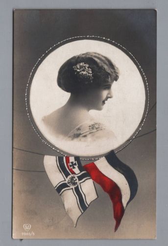 Patriotische Ansichtskarte Hannover nach Lertshof 1916