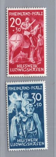Franz. Zone Rheinland Pfalz Michel Nr. 30 + 31 postfrisch