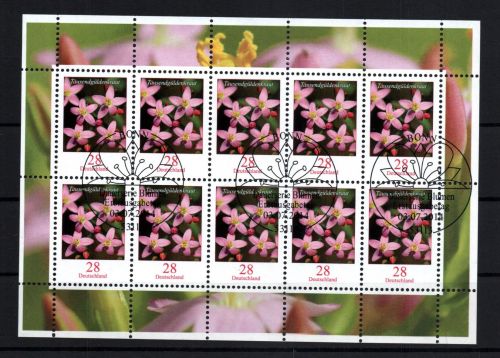 Bund Michel Nummer 3088 Kleinbogen gestempelt Sonderstempel