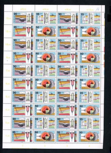 DDR Michel Nummer 2557 - 2560 postfrisch ZD-Bogen