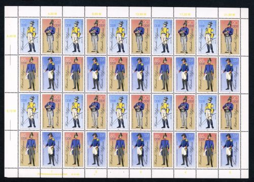 DDR Michel Nummer 2997 II - 3000II postfrisch ZD-Bogen