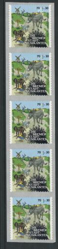Bund Michel Nummer 3287 R Rollenmarke 5er Streifen postfrisch