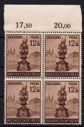 Dt. Reich Michel-Nr. 886 IV 4er-Block postfrisch