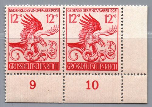 Dt. Reich Michel-Nr. 906 I 2er-Block postfrisch