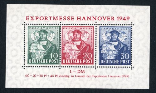 Allierte Besetzung BiZone Block 1a postfrisch