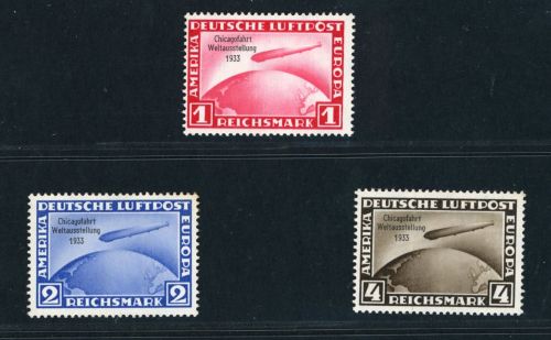 Deutsches Reich Michel Nummer 496 - 498 ungebraucht
