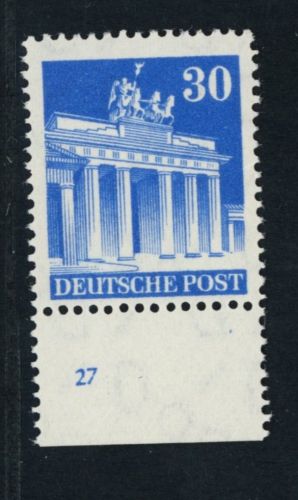 Alliierte Besetzung Bizone Michel Nummer 89 PL Plattennummer postfrisch