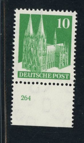 Alliierte Besetzung Bizone Michel Nummer 80 PL Plattennummer postfrisch