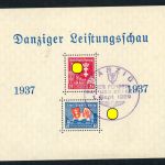 Danzig Block Nummer 3 gestempelt