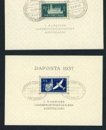 Danzig Block Nummer 1a + 2a gestempelt Sonderstempel