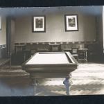 Ansichtskarte Zimmeransicht eines Billard-Zimmers ca. 1900 bis 1915 ungebraucht