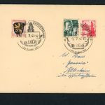 Franz. Zone Baden Biga 1947 Freiburg - auf Dinner Karte Harrmann Linie