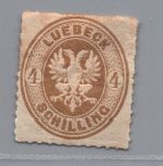 Lübeck Michel Nummer 12 ungebraucht Falz