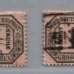 Norddeutscher Bund Dienstmarken Michel Nr. 3 + 4 gestempelt
