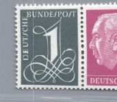 Bund Zusammendruck Michel-Nr. W 17 y + W 18 y postfrisch