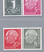 Bund Zusammendruck Michel-Nr. W 17 x + W 23 x postfrisch