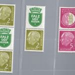 Bund Zusammendruck Michel-Nr. S 41 + S 37 + S 40 postfrisch
