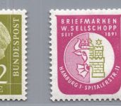Bund Zusammendruck Michel-Nr. W 8 + W 9 postfrisch