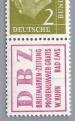 Bund Zusammendruck Michel-Nr. S 13 postfrisch
