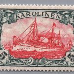 Dt. Kolonien Karolinen Michel-Nr. 22 ungebraucht mit Falz