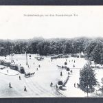 AK Berlin Denkmalsanlagen vor dem Brandenburger Tor 1909