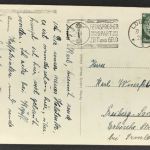 Ansichtskarte Lübeck Holstentor mit Reichsbank 1937