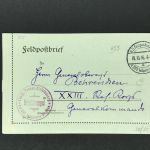 I. WK Felpostbrief , halbiert, 207. Infanterie Division 18.10.1916 Gent