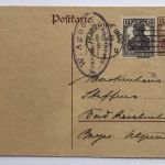 Ganzsache Dt. Reich - Germania Frankfurt 8.12.1920
