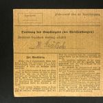 Bayern Einzelfrankatur Paketkarte Mi.Nr. 99 Regenburg n. Pankofen 1916