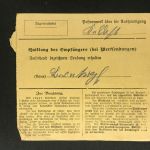 Bayern Einzelfrankatur Paketkarte Mi.Nr. 102 Schweinfurt n. Rathmannsdorf 1916