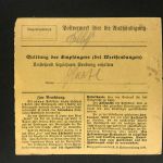 Bayern Einzelfrankatur Paketkarte Mi.Nr. 102 München n. Plattling 1916